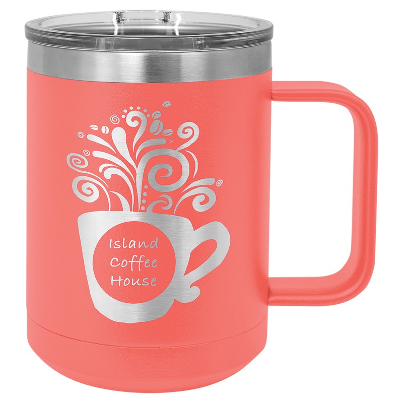 (image for) Polar Camel 15 oz. Vacuum Insulated Mug with Slider Lid